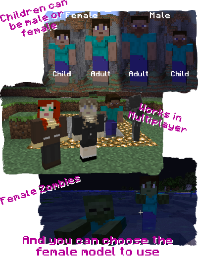 Female Gender Mod Mi Mundo Minecraft